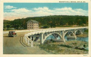 Adams News Teich Joplin Missouri Redings Mill Bridge 1920s Postcard 20-8013