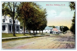 c1910 Main Street Exterior Building Bethlehem New Hampshire NH Vintage Postcard