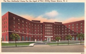 Vintage Postcard New Methodist Home For Aged Ocean Grove NJ Star Stationery Pub.