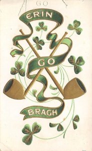 Erin Go Bragh St. Patrick's Day Unused crease