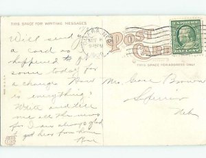 Divided Back POST OFFICE SCENE Omaha Nebraska NE hs1704