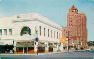 1950s Street Scene Walla Walla Washington Whitman Hotel Postcard 12260