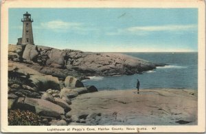 Canada Lighthouse at Peggy's Cove Halifax County Nova Scotia Postcard 03.60