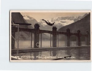 Postcard Swimming Pool Chateau Lake Louise Canada