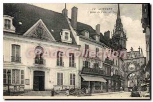 Old Postcard Auxerre Hotel De Ville