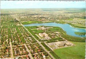 Regina, Saskatchewan Canada  CITY & HOMES  Aerial View  ca1970's 4X6 Postcard