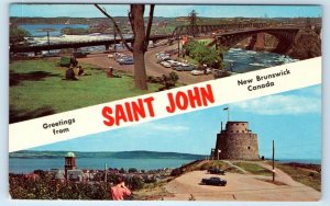 Greetings from Saint John New Brunswick CANADA Postcard