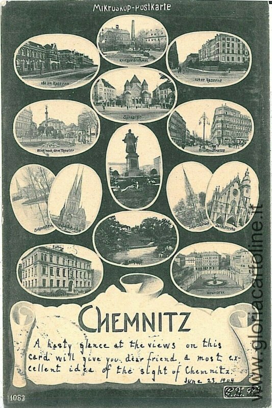 7287 - Ansichtskarten VINTAGE POSTCARD - Deutschland GERMANY - CHEMNITZ 1904