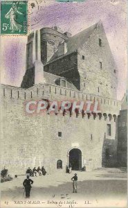 Old Postcard Saint Malo Entree du Chateau