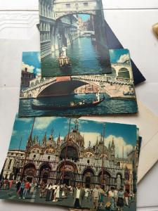 Vintage Souvenir Postcard Set of 8 Assorted cards Venice, Venezia Italy