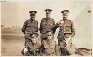 RPPC SOLDIER'S RED CROSS ENGLAND WW1 MILITARY REAL PHOTO POSTCARD WNC 249