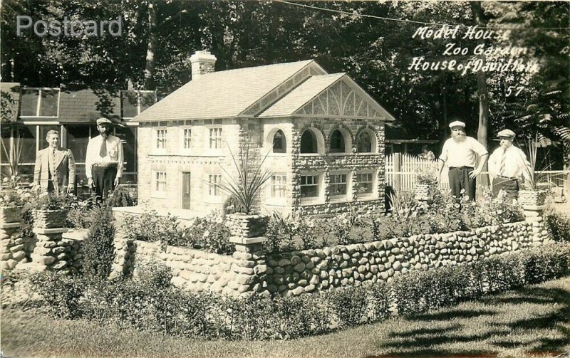 MI, Eden Springs, Michigan, House of David, Zoo Garden, Model House, No 57, RPPC