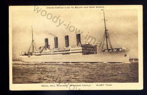 LS3106 - Union Castle Liner - Windsor Castle - postcard