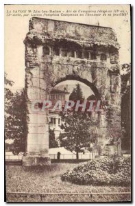 Postcard Old Arch Companus Savoy Hotel Aix les Bains