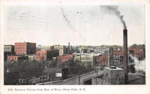Sioux Falls South Dakota~Business Portion Bird's Eye View @ East River~1909 Pc