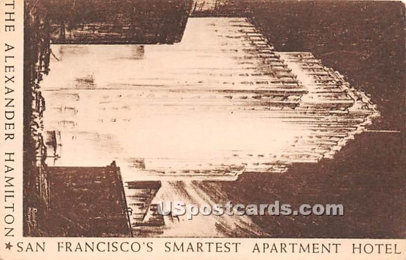 Alexander Hamilton, Apartment Hotel San Francisco CA Unused United