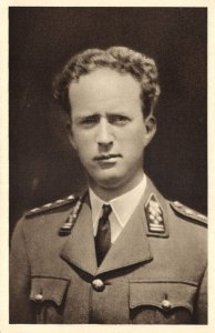 King Leopold III of Belgium in Uniform (1930s) Postcard