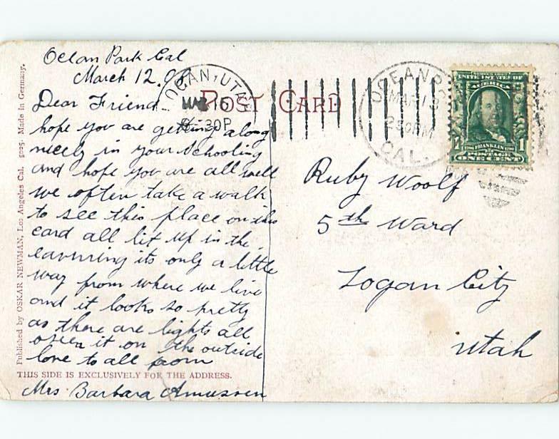 Pre-1907 POSTCARD SCENE Venice - Los Angeles California CA hp8961