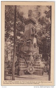 METZ, Moselle, France, 1900-1910's; Monument Des 7000 Soldats Francais Au Cim...