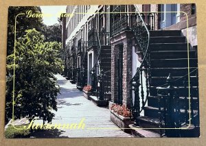 UNUSED POSTCARD - GORDON ROW, SAVANNAH, GEORGIA