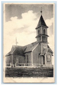 1908 Baptist Church Rapid City South Dakota SD Posted Antique Postcard