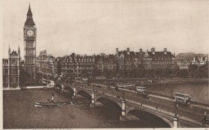 London Postcard - Westminster Bridge & Big Ben   RS22353