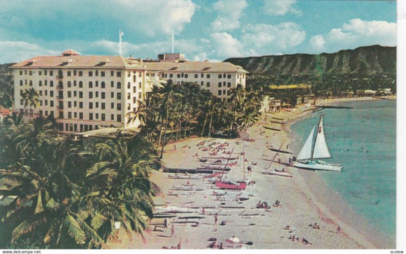 WAIKIKI BEACH , Hawaii , 1950-60s ; Moana Hotel