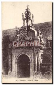 Old Postcard Carnac Porch of The Church