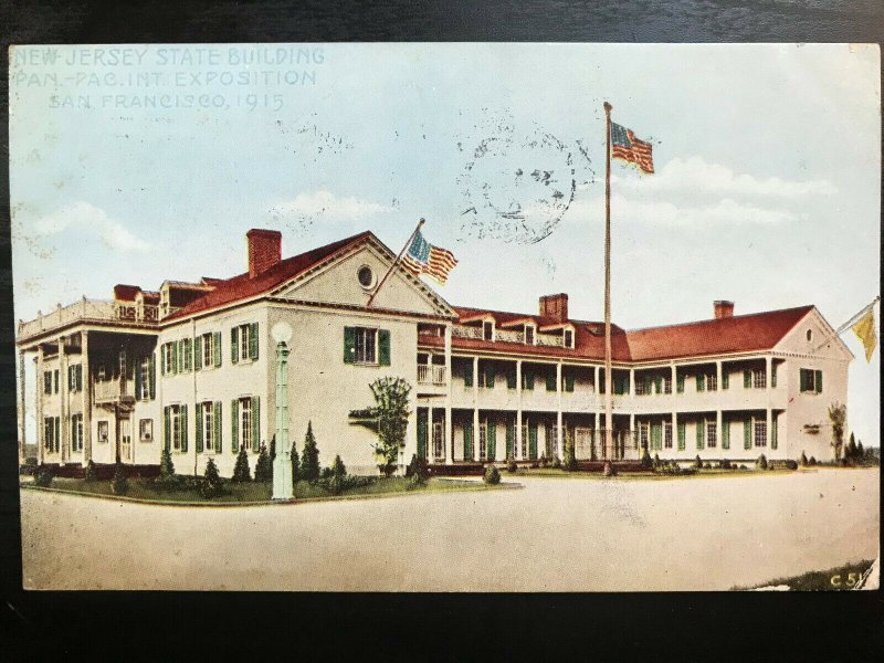 Vintage Postcard 1915 NJ State Bldg Pan-Pac Exposition San Francisco, California