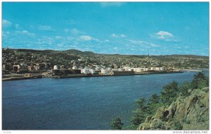 City as seen from Cape St. Francois, Chicoutimi, Quebec, Canada, 40´s-60´s