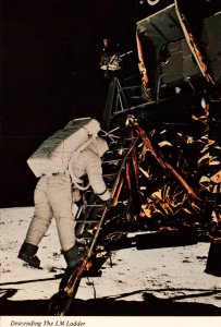 Decending the LM Ladder,Apollo 11 Moon Landing,Space