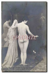 Old Postcard Erotic Distraction Masure model