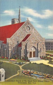 Dannemora, NY New York CLINTON PRISON Church Of The Good Thief ca1940's Postcard