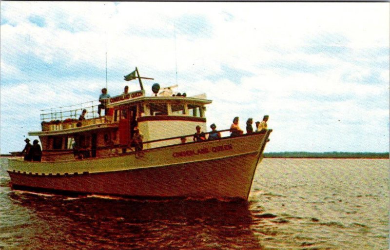 St Mary's, GA Georgia CUMBERLAND QUEEN FERRY BOAT~National Park Service Postcard