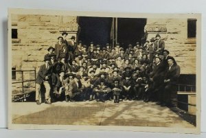 RPPC University of Ohio, Large Class Of Men c1918 Real Photo Postcard N15