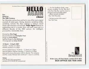 Postcard Hello Again, A Musical, the Bridewell, London, England