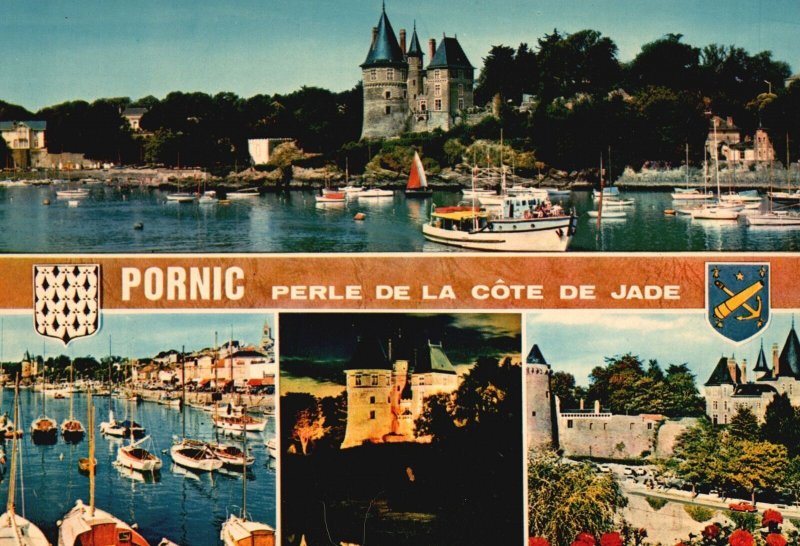 Postcard Pornic Perle De La Cote De Jade Loire Atlantique Attractions France