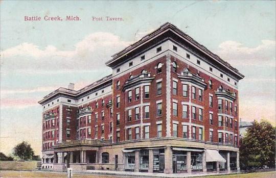 Michigan Battle Creek Post Tavern 1910