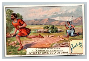 Vintage Liebig Trade Card - French - 5 of the Symbolic Apple Set - Missing #4