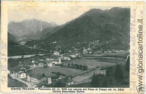 03700 VINTAGE POSTCARD: UDINE - PALUZZA - PANORAMA 1929-