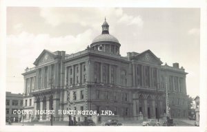 Real Photo Postcard Courthouse in Huntington, Indiana~129168