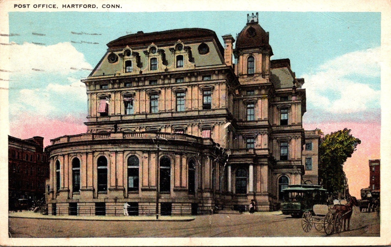 Connecticut Hartford Post Office 1923 | United States - Connecticut -  Hartford, Postcard / HipPostcard