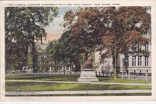 Yale Campus Showing Vanderbilt Hall And Yale Library New Haven Connecticut