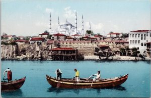 Constantinople Istanbul Turkey Mosquee du Sultan Ahmed Mosque Postcard H60