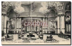Old Postcard Monte Carlo New Hall Roulette Game