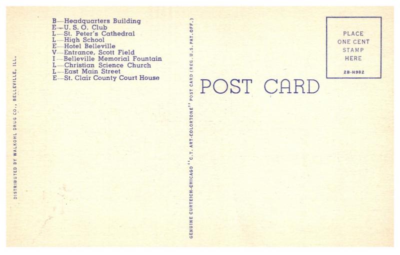 Illinois Belleville LARGE LETTER