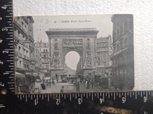 Postcard - Porte Saint-Denis - Paris, France