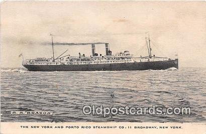 SS Brazos New York, Broadway Ship 1917 