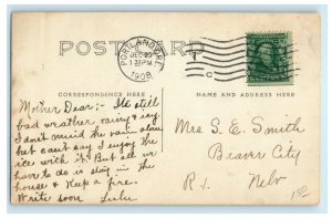 1908 Smith Family Portland Oregon OR Antique RPPC Photo Postcard