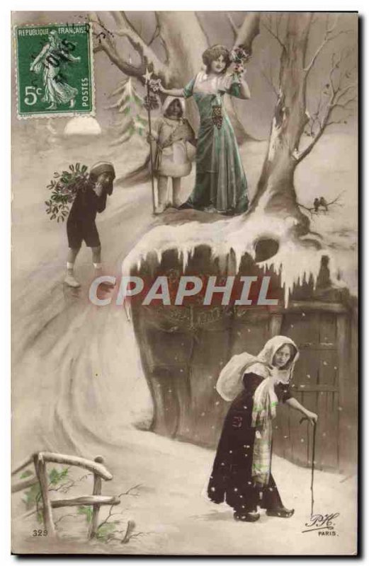 Old Postcard Fantasy Children